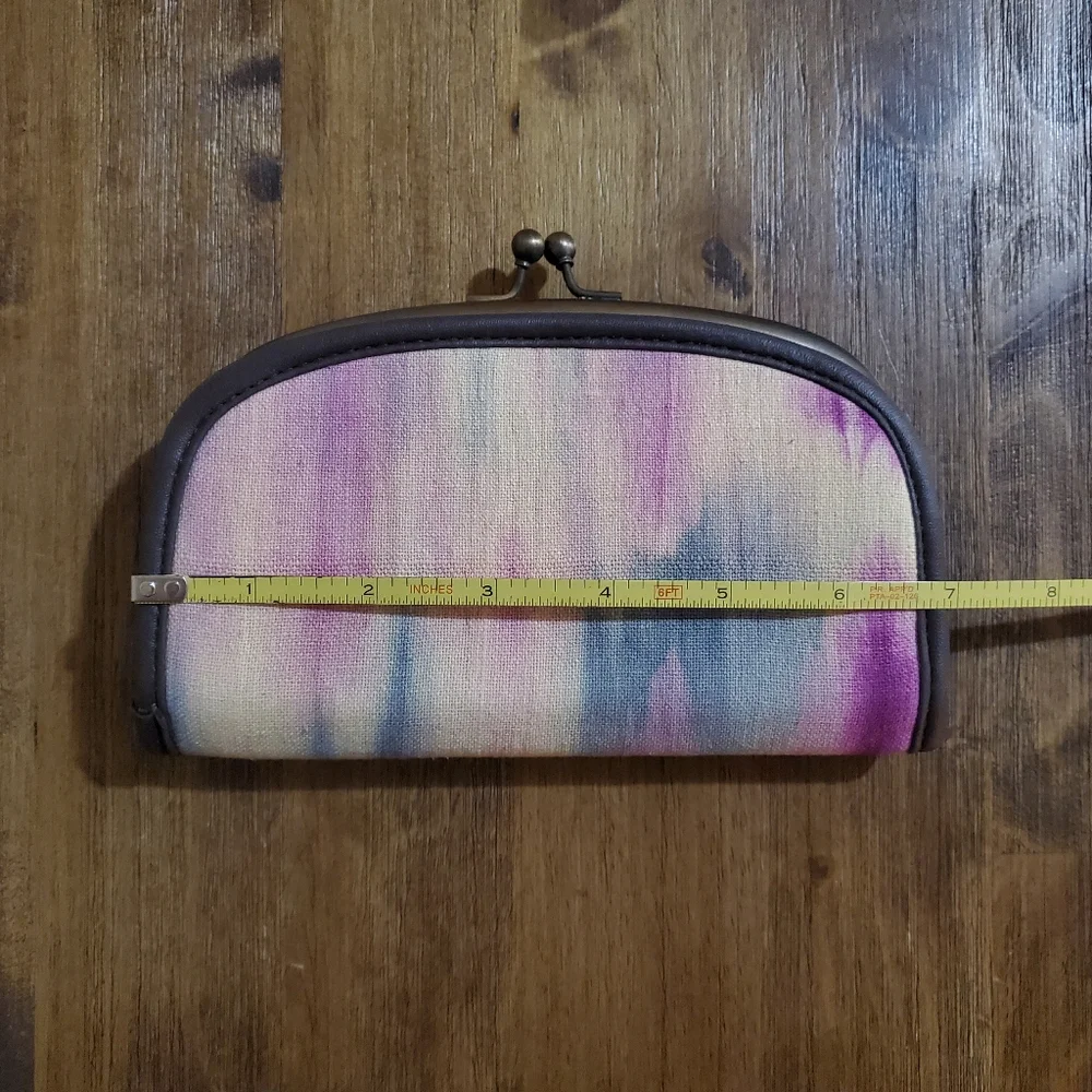 New Women's Vintage Urban Outfitters Ball Clasp Tie Dye Coin Purse Clutch Wallet